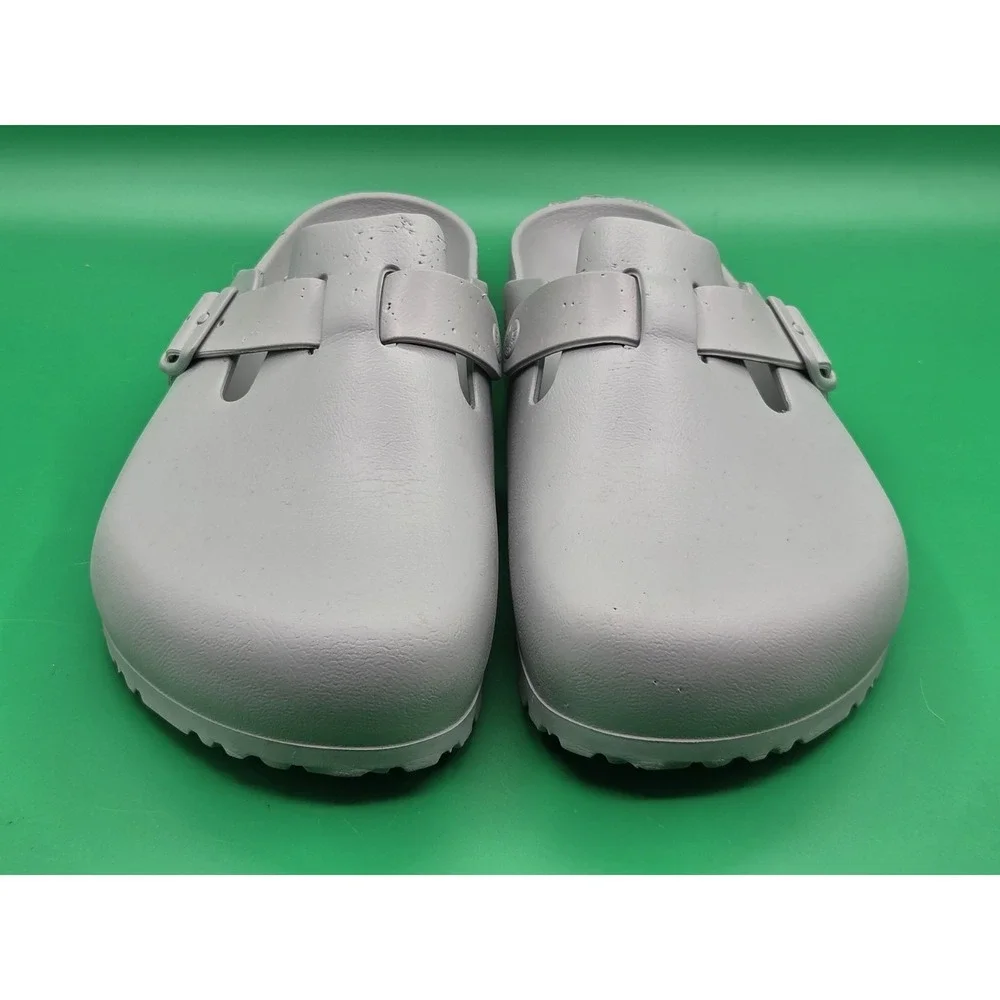 Birkenstock Boston EVA Essentials Mens Clog Size 45 US 12 Stone Cain Gray